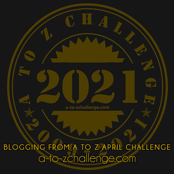 This is an image of the 2021 blogging from a to Z April Challenge badge