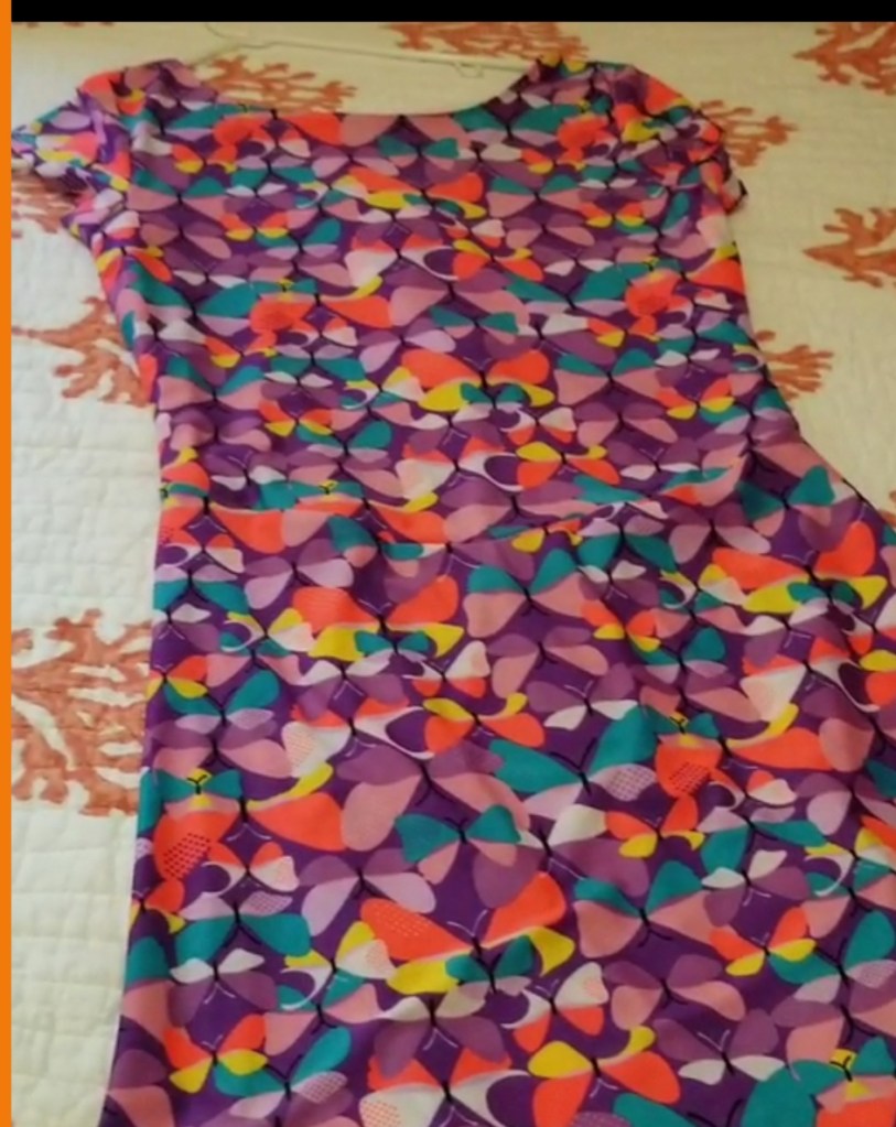 Image description
Swim dress from Cute and Covered. The pattern on the dress is of large dots in various colors. They resemble purple butterflies
#summer #swimwear #swimsuits 